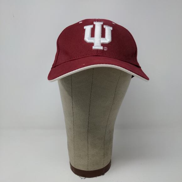 Steve & Barry's IU Indiana Hoosiers Strapback Hat Embroidered Logo Red OSFA - Picture 2 of 12
